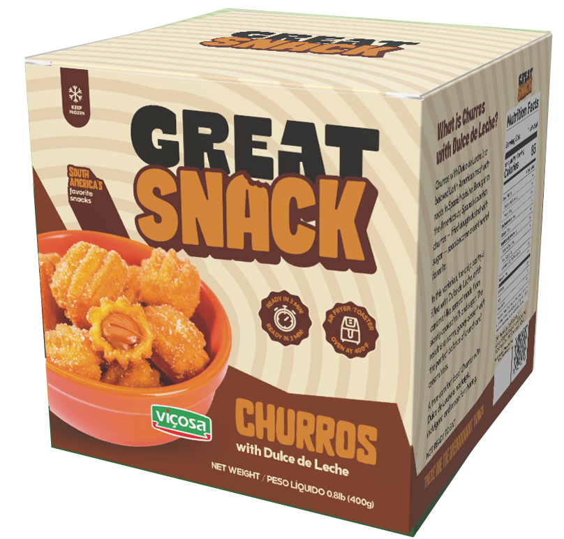 Churros Doce de Leite Great Snack 400g
