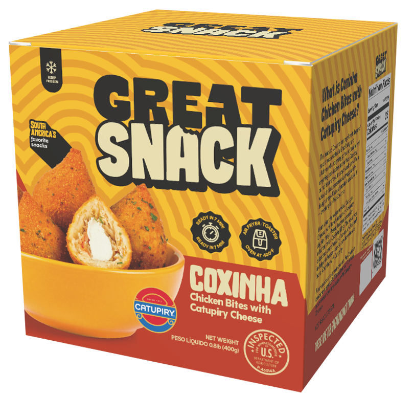 Coxinha com Catupiry Frita Congelada Great Snack 400g