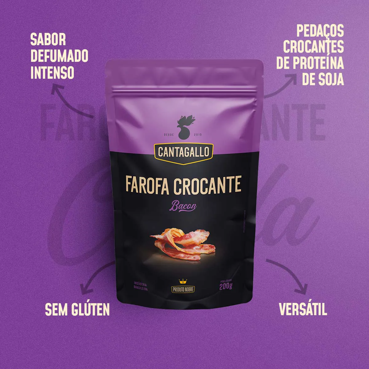 Farofa de Bacon CantaGallo 200g