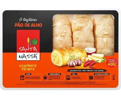 Pão de Alho Levemente Picante Santa Massa 400g