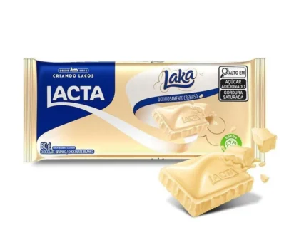 Barra de Chocolate Laka Branco 80g