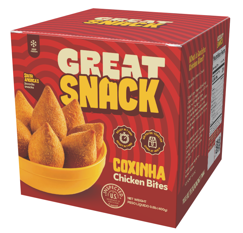 Coxinha Frita Congelada Great Snack 400g
